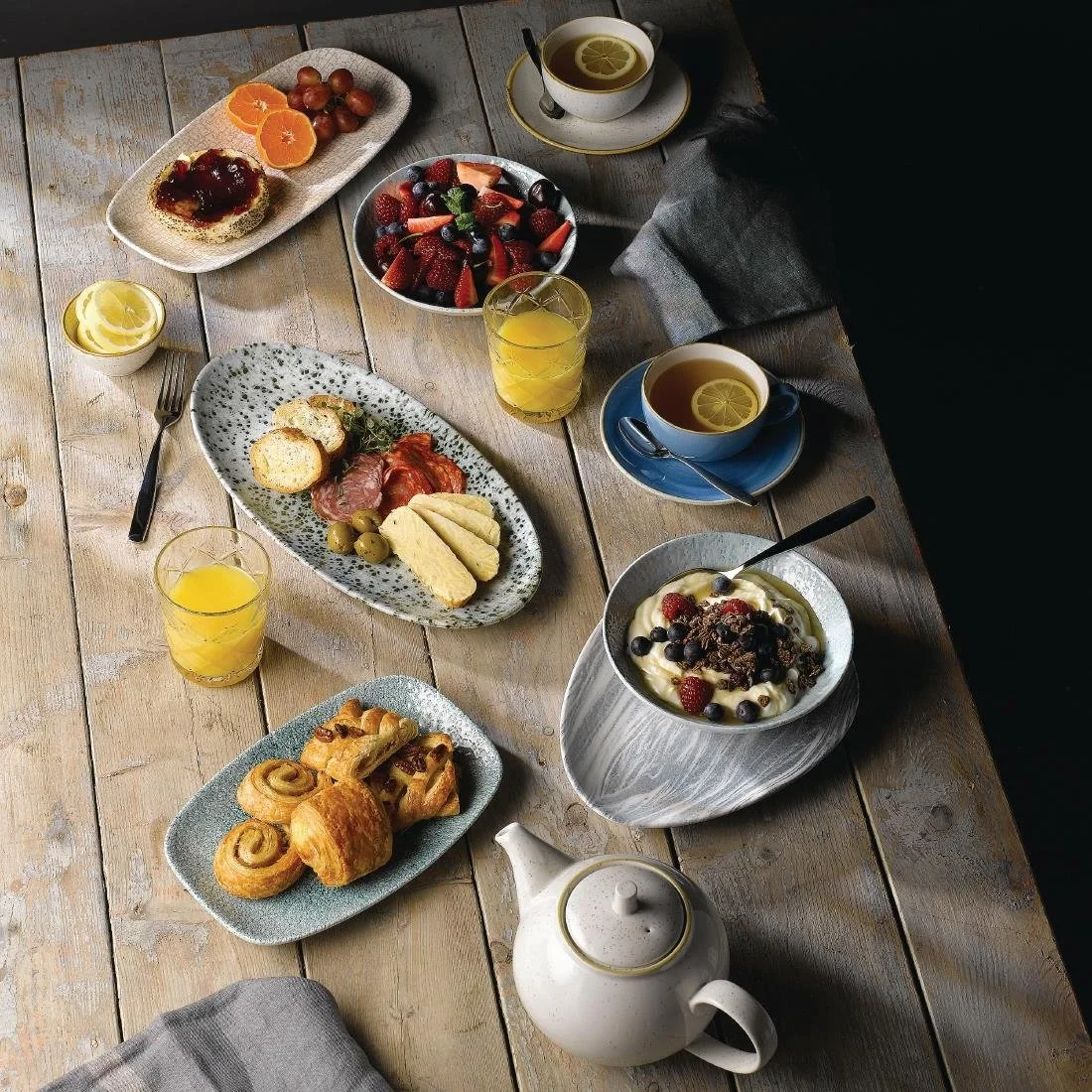 Churchill Stonecast Beverage Pots Barley White 852ml (4 Pack) - Image 2