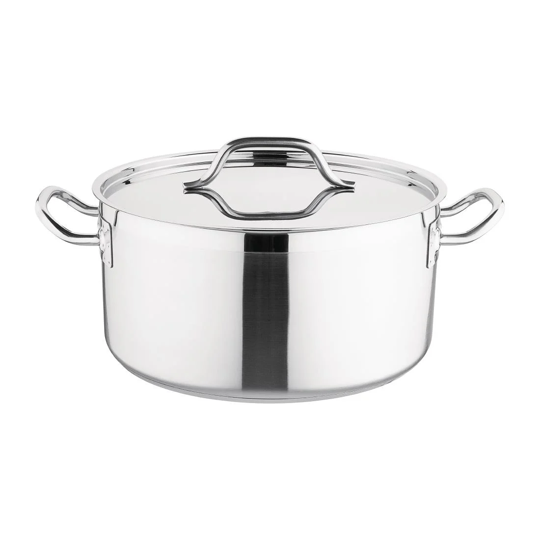 Nisbets Essentials Stainless Steel Stew Pot with Lid  32cm