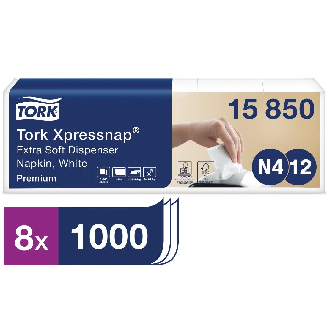 Tork Xpressnap Extra Soft Napkins - Image 2