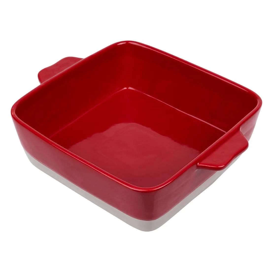 Olympia Red And Taupe Ceramic Roasting Dish ½GN - Image 7