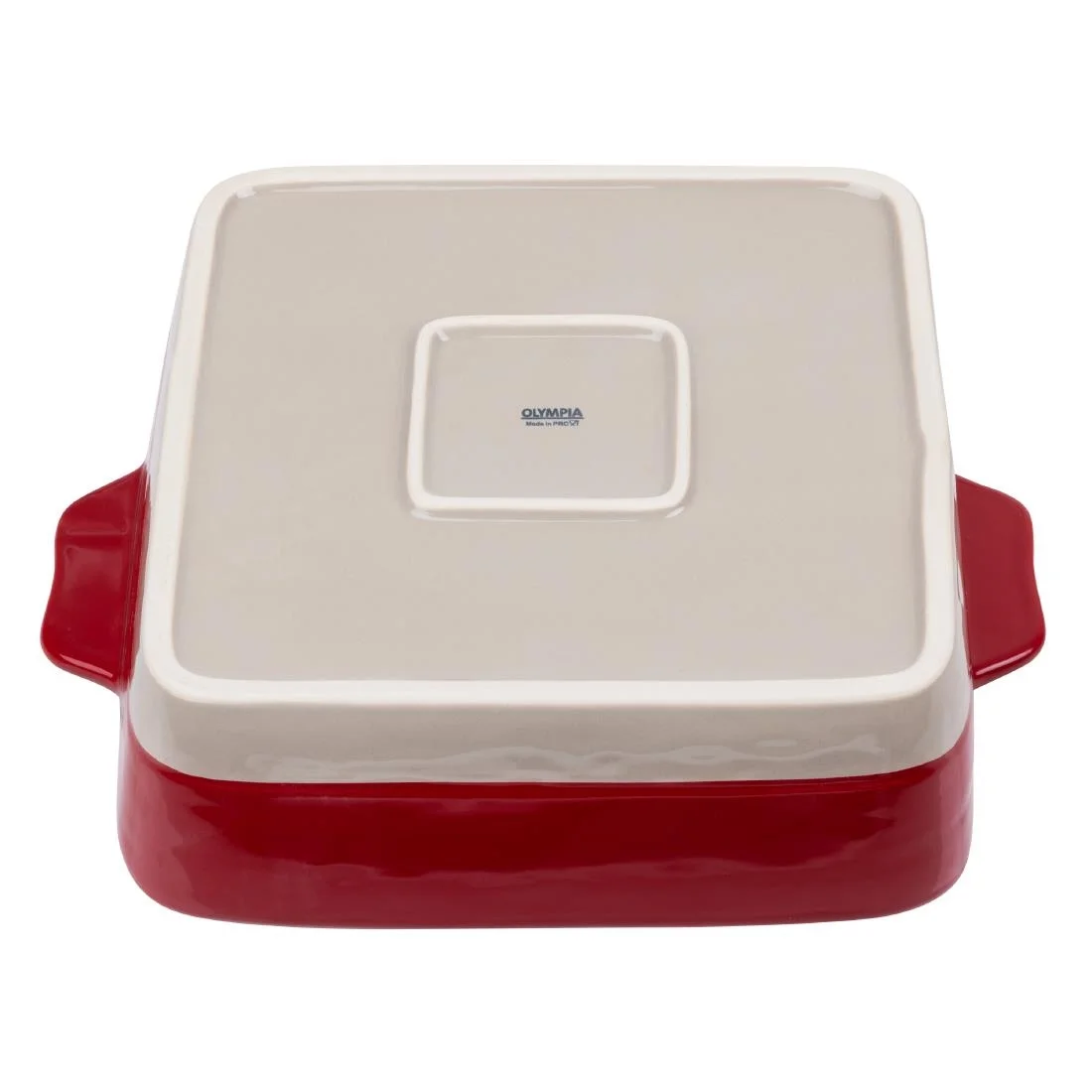 Olympia Red And Taupe Ceramic Roasting Dish ½GN - Image 8