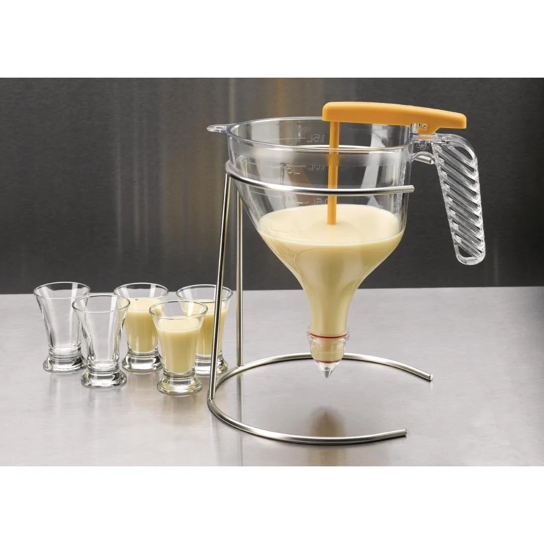 Matfer Bourgeat Piston Funnel with Stand 1.5Ltr - Image 4