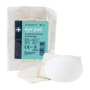 Eye Pad Dressing with Bandage Loop