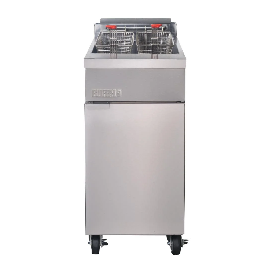 Buffalo Single Tank Twin Basket Freestanding Gas Fryer - Image 2