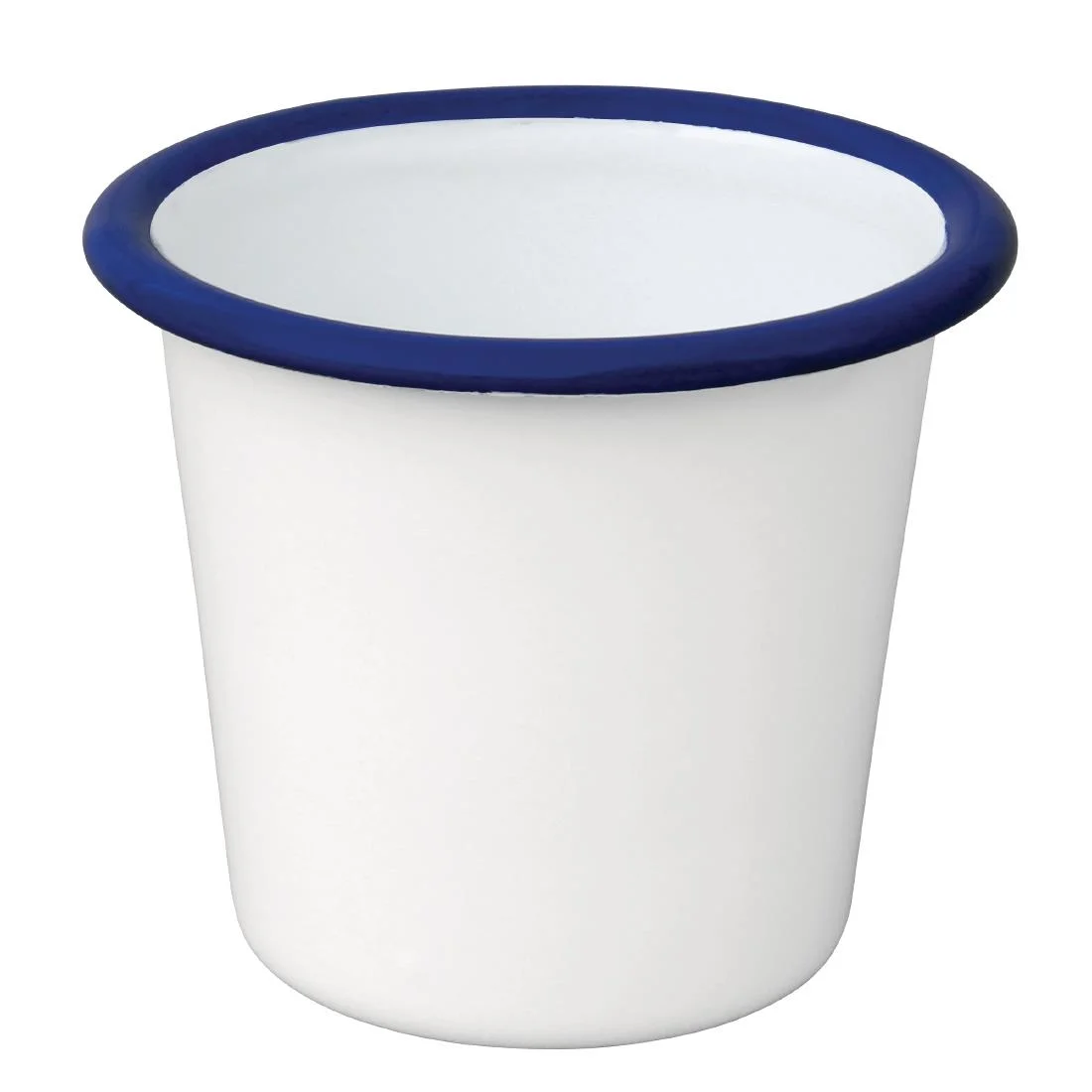 Olympia Enamel Sauce Cup White and Blue - Image 2