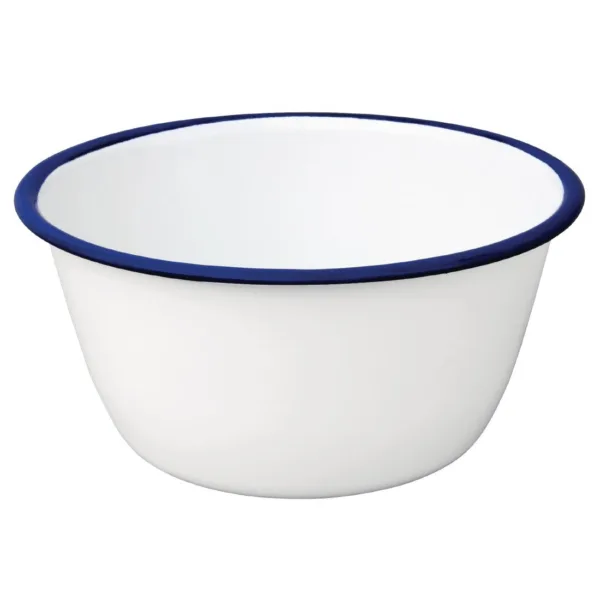 Olympia Enamel Pudding Bowls 155mm