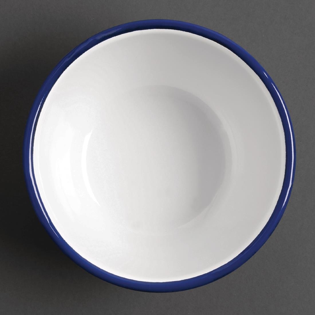 Olympia Enamel Pudding Bowls 155mm