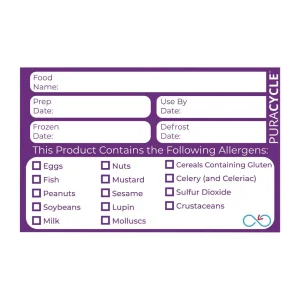 Puracycle Reusable Purple Allergen Labels (20 Pack)