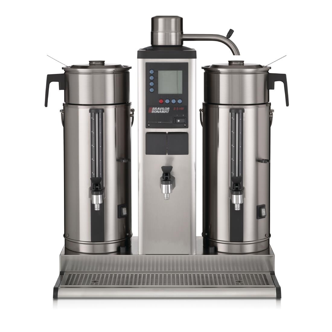 Bravilor B5 HW Bulk Coffee Brewer with 2x5Ltr Coffee Urns and Hot Water Tap Single Phase