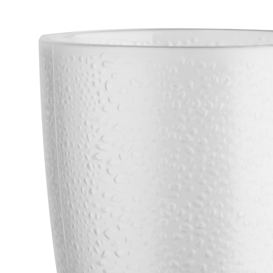 Kristallon Polycarbonate Tumbler Pebbled Clear 275ml