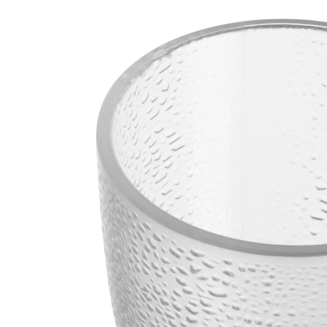 Kristallon Polycarbonate Tumbler Pebbled Clear 275ml - Image 3