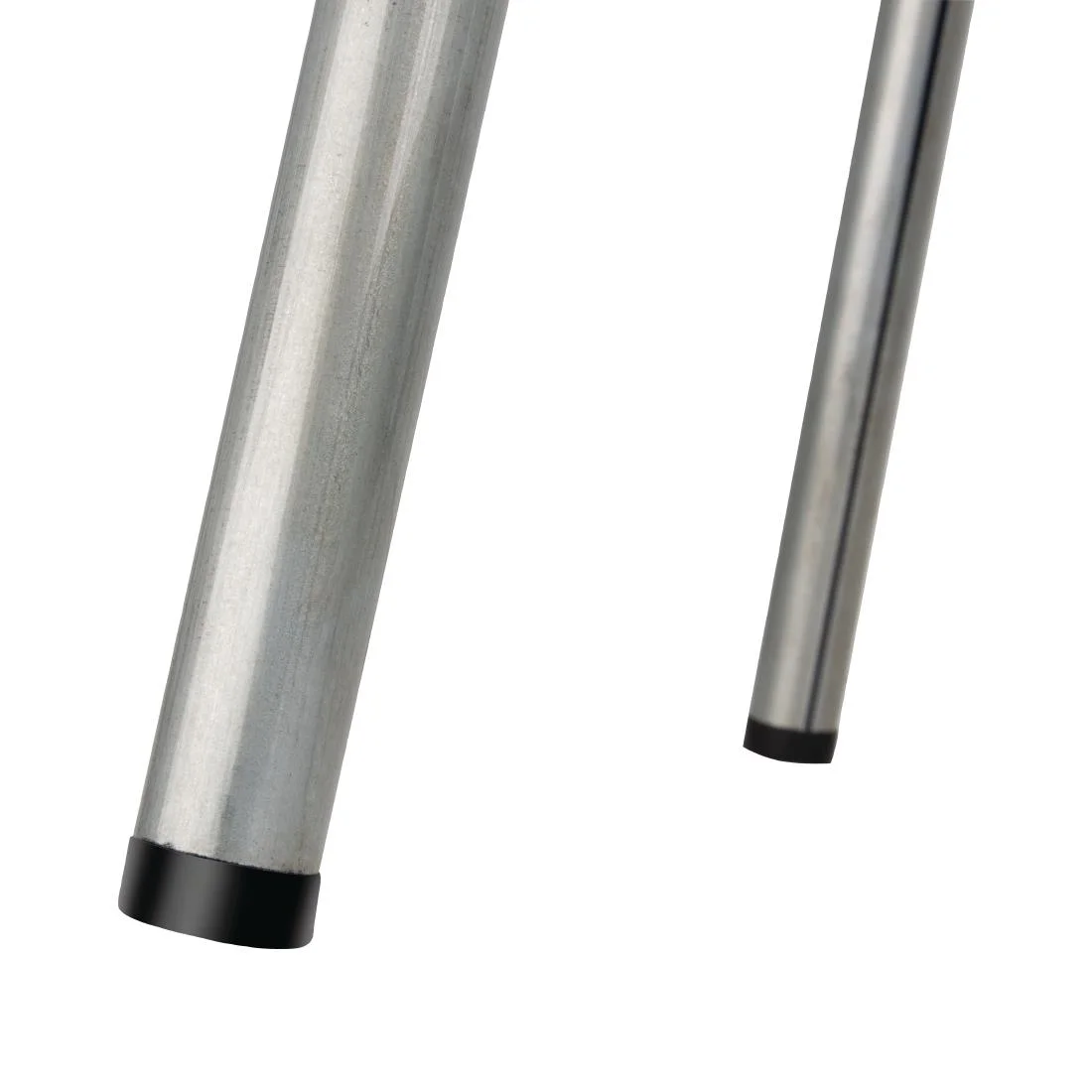 Bolero Galvanised Steel Low Stools with Wooden Seatpad (Pack of 4) - Image 6