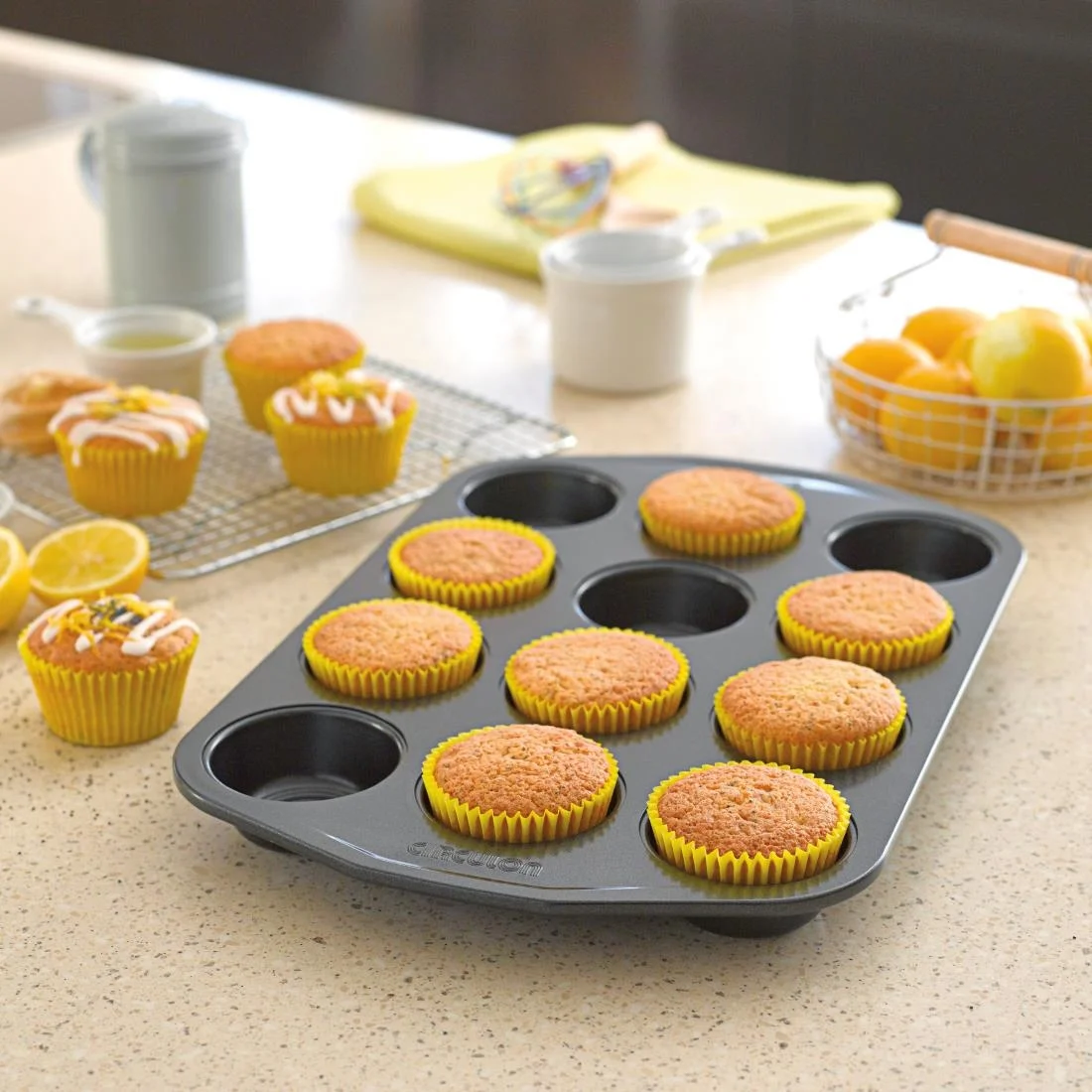 Circulon Carbon Steel 12 Cup Muffin Tin 280mm - Image 5