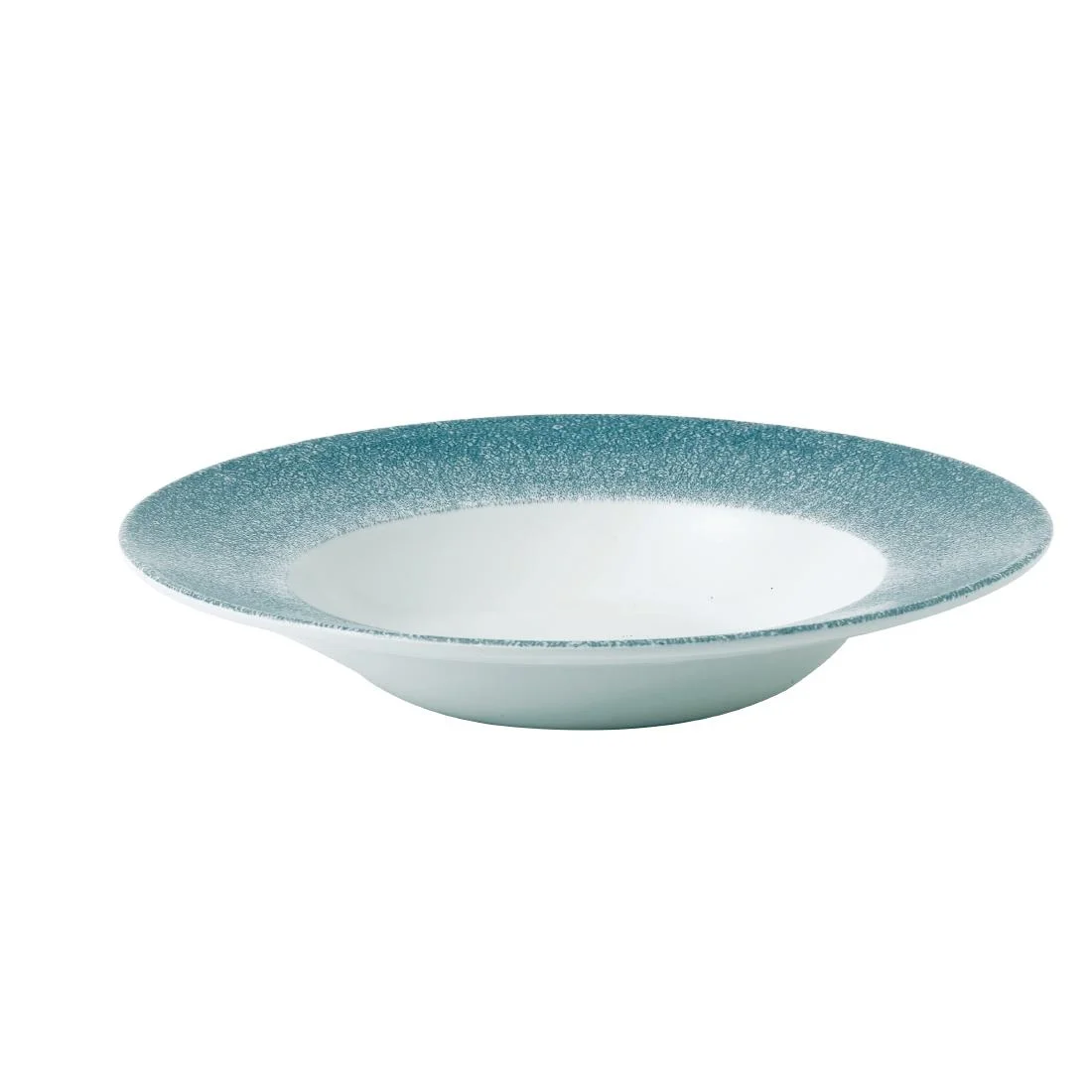 Churchill Studio Prints Raku Wide Rim Bowl Topaz Blue 240mm - Image 2