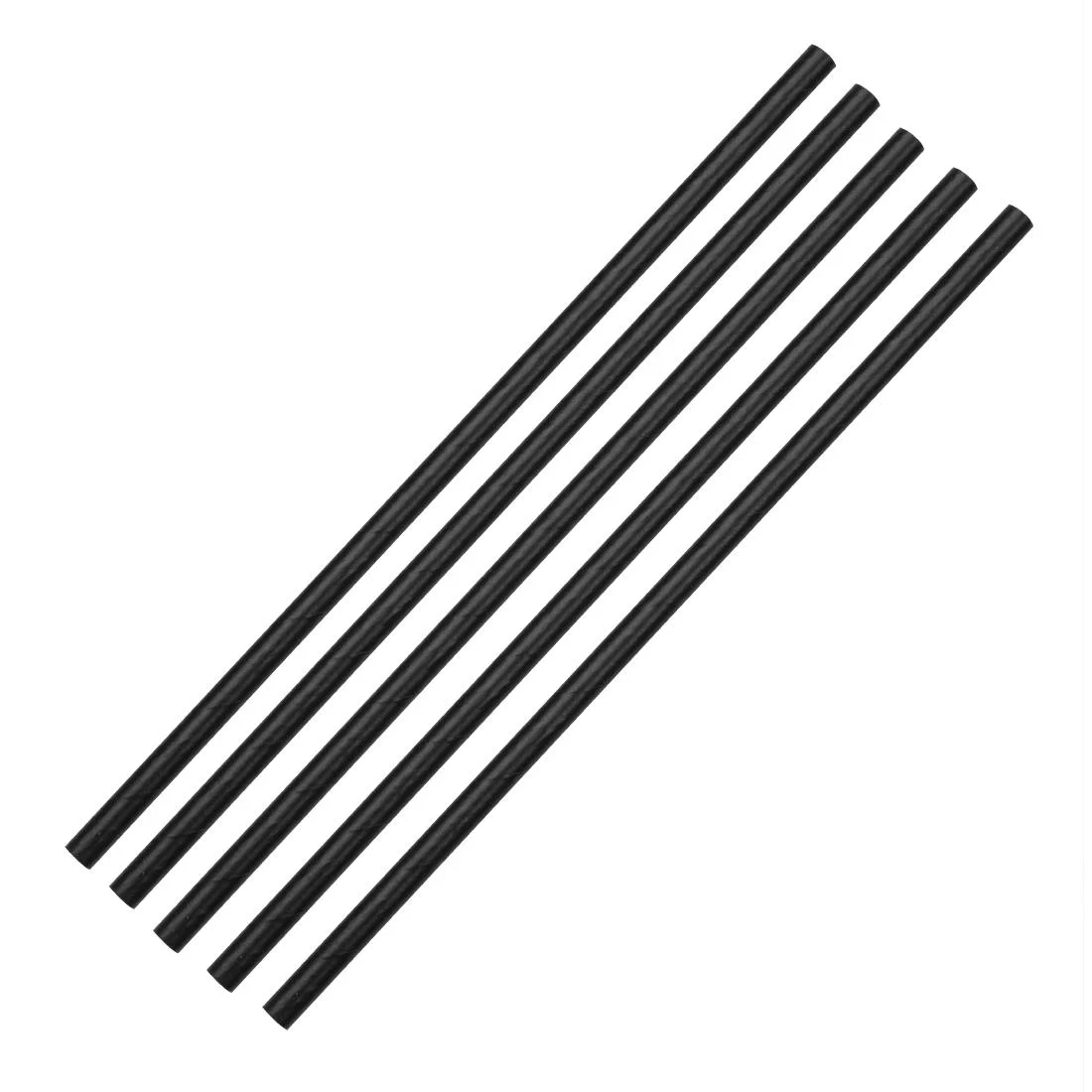 Fiesta Compostable Paper Straws Black (Pack of 250) - Image 2