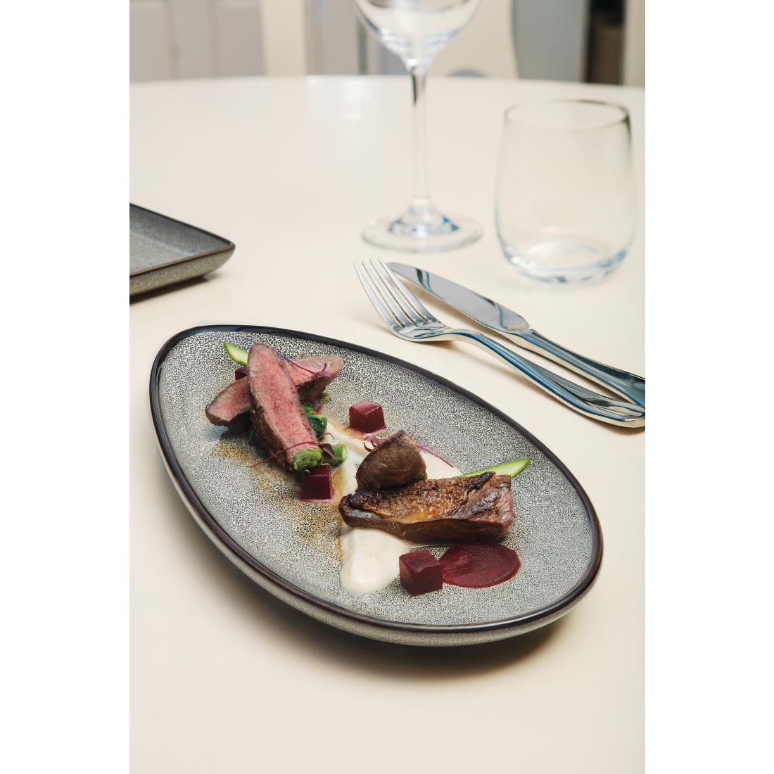 Olympia Mineral Leaf Plate 255mm