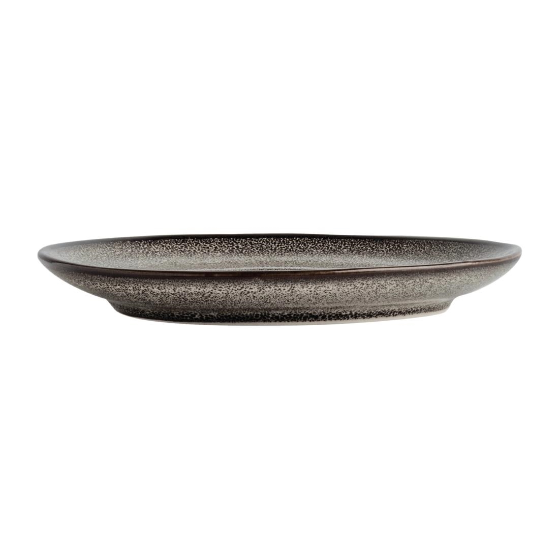 Olympia Mineral Triangular Cappuccino Saucer Grey Stone 150mm