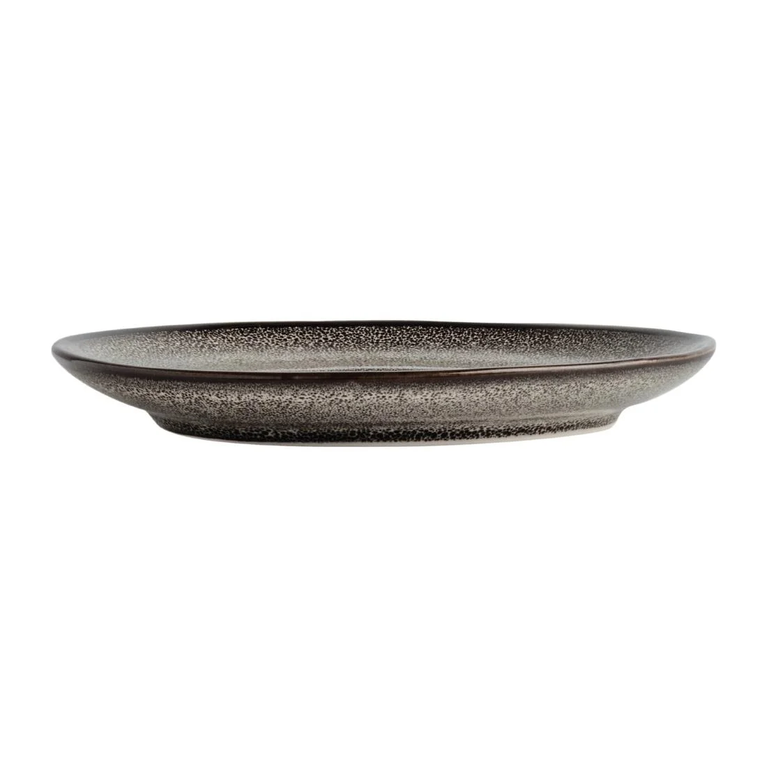 Olympia Mineral Triangular Cappuccino Saucer Grey Stone 150mm - Image 4