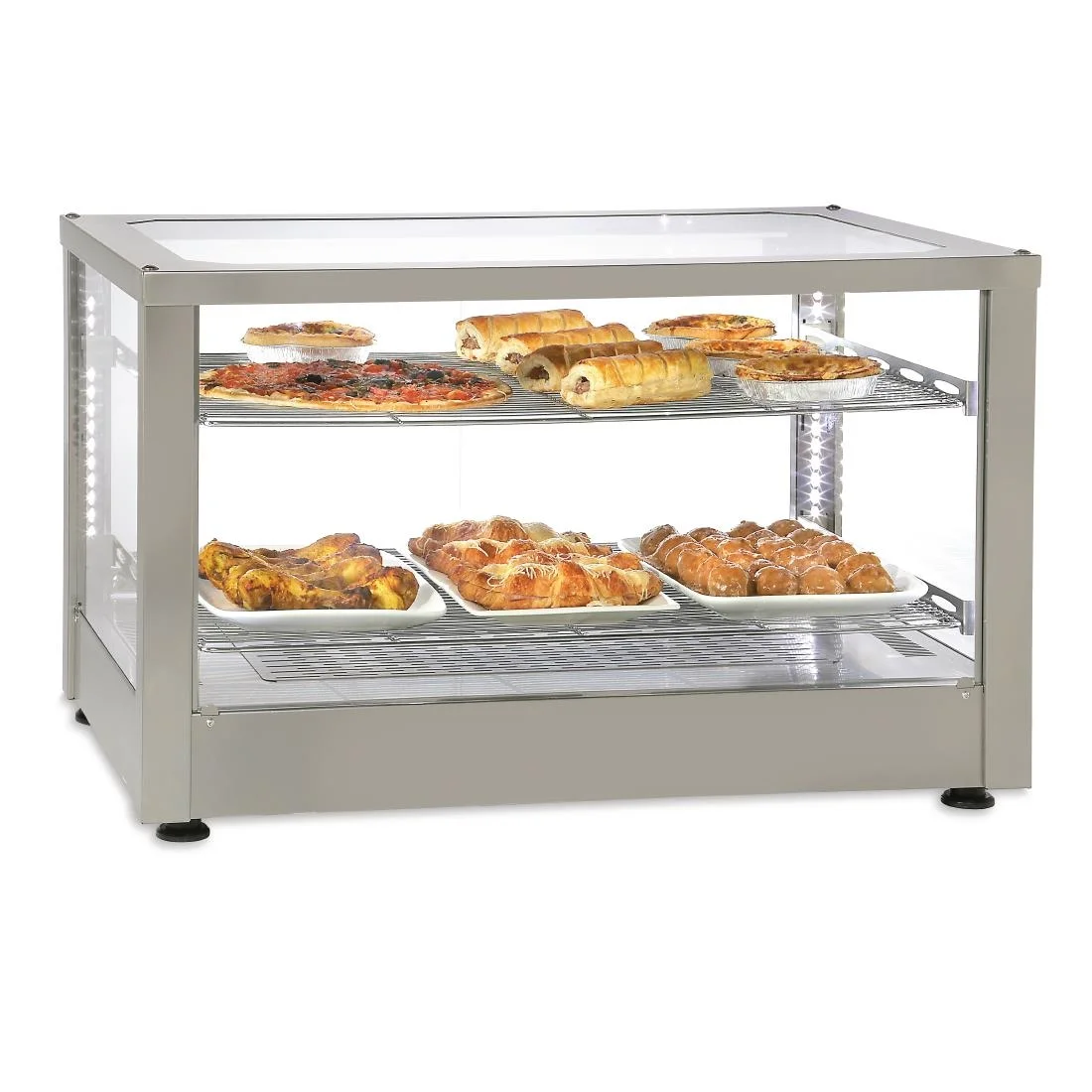 Roller Grill Heated 2 Shelf Display Cabinet WD780 SI - Image 2