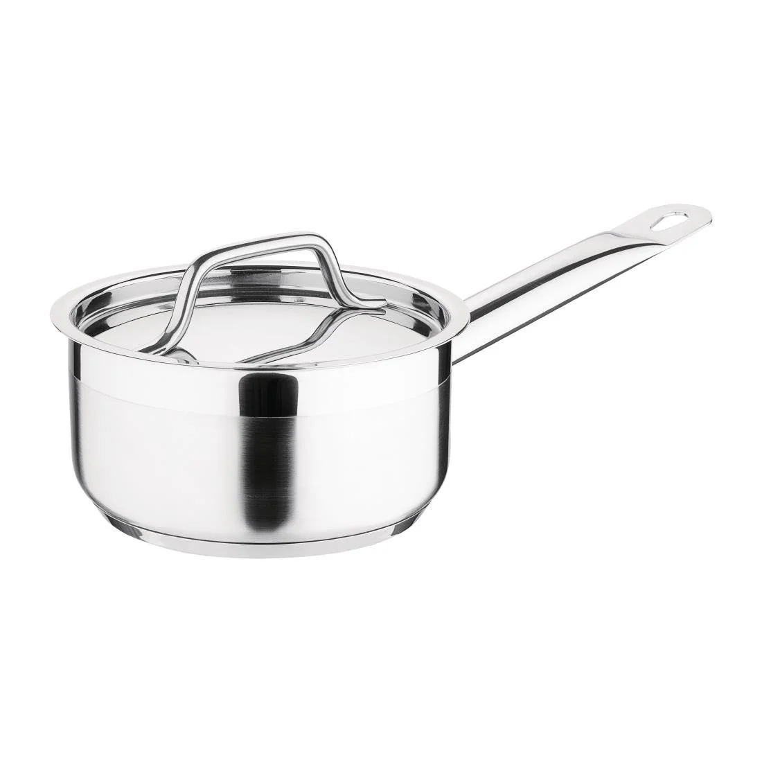 Nisbets Essentials Stainless Steel Saucepan with Lid 14cm