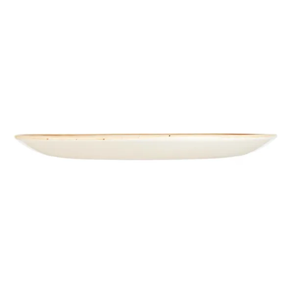 Churchill Stonecast Round Coupe Plate Mustard Seed Yellow 288mm