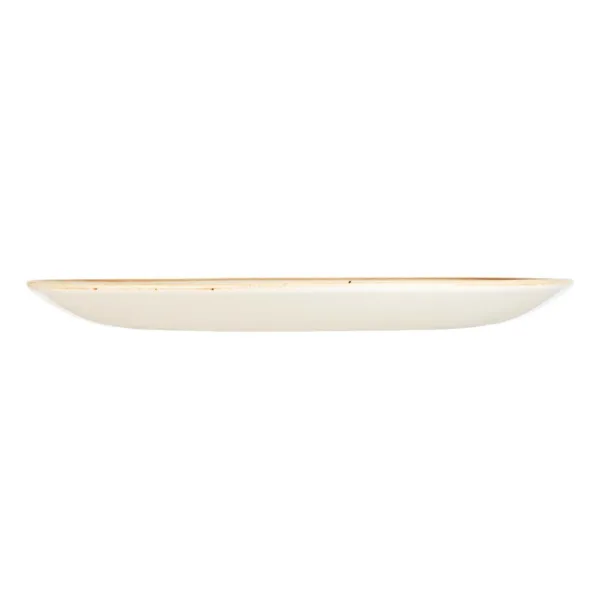 Churchill Stonecast Round Coupe Plate Mustard Seed Yellow 220mm
