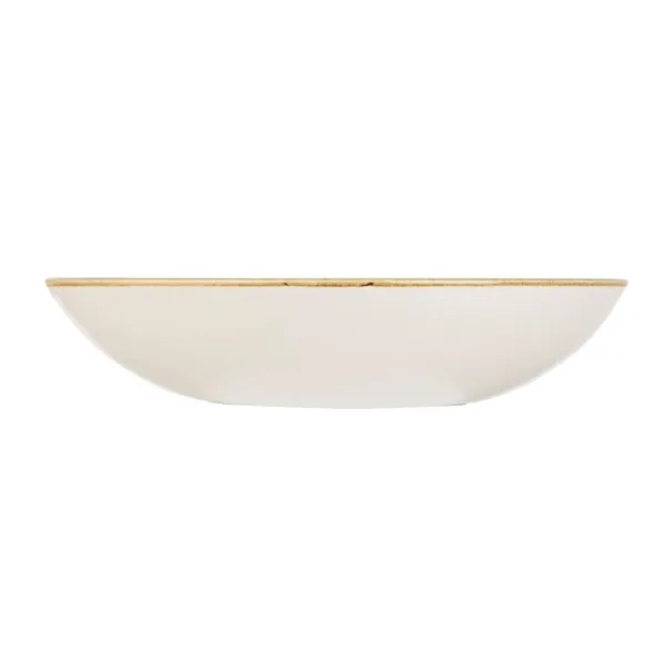 Churchill Stonecast Round Coupe Bowl Mustard Seed Yellow 248mm