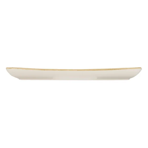 Churchill Stonecast Rectangular Plate Mustard Seed Yellow 295 x 150mm