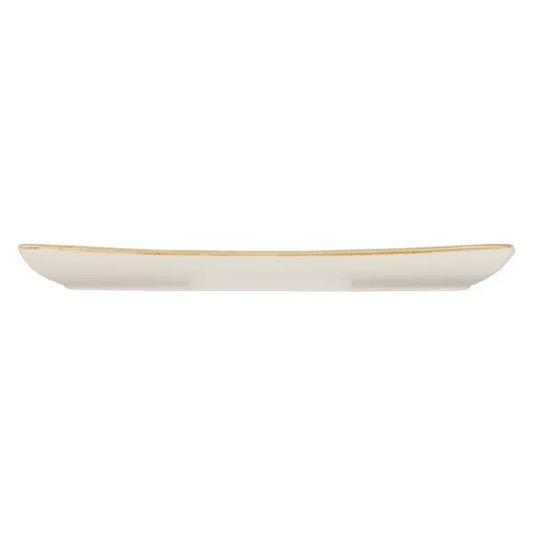 Churchill Stonecast Rectangular Plate Mustard Seed Yellow 350 x 185mm