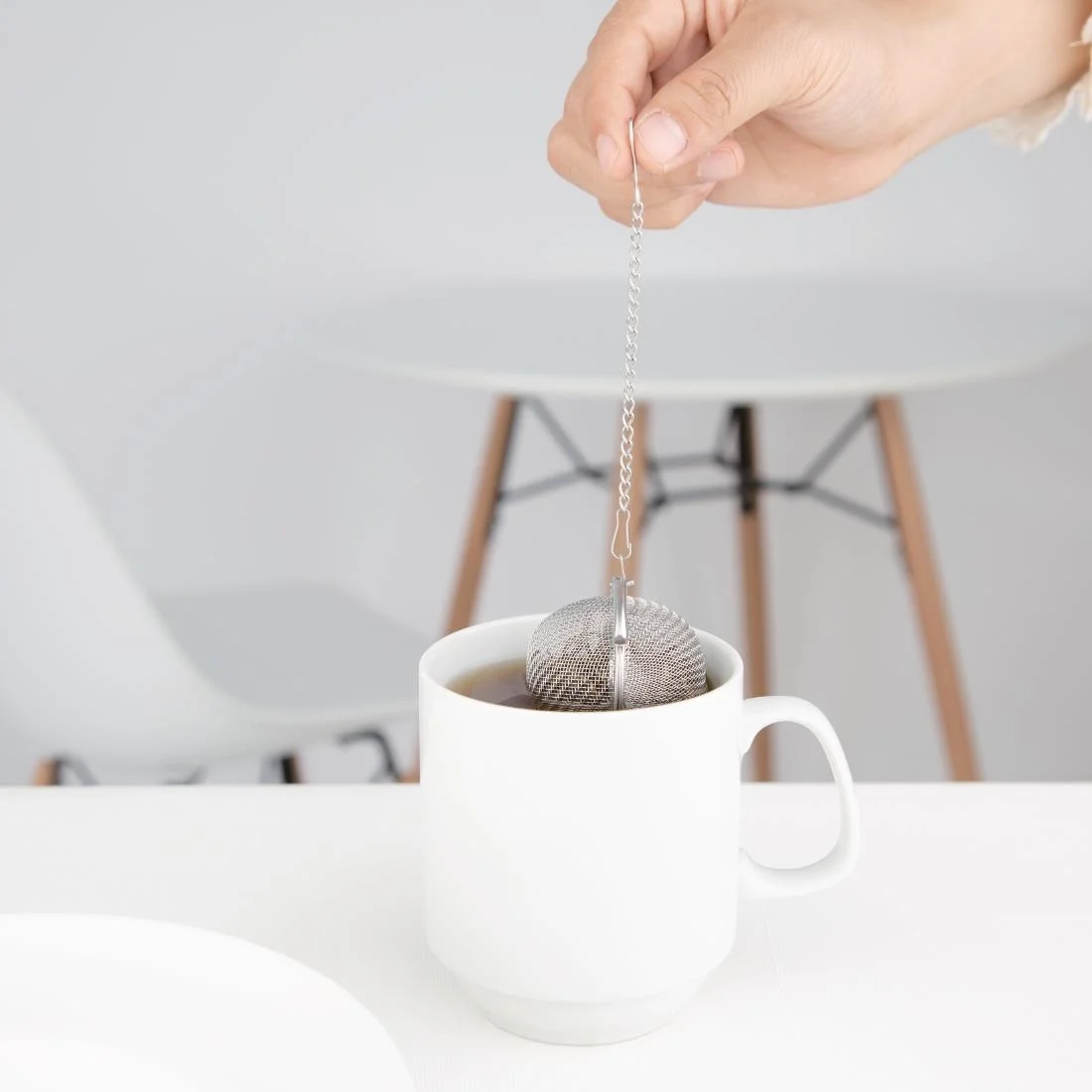 Olympia Mesh Stainless Steel Tea Strainer 50(Ø)mm - Image 4