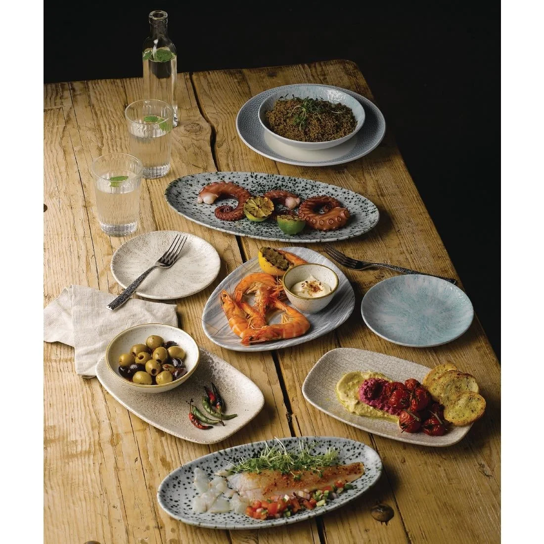 Churchill Isla Deep Coupe Plates Ocean Blue 281mm (12 Pack) - Image 4