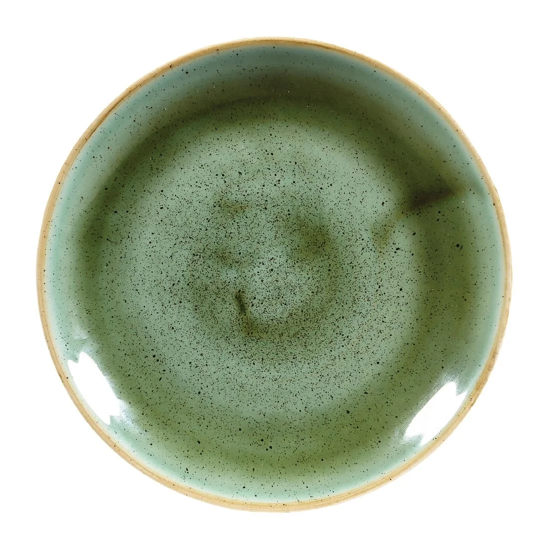 Churchill Stonecast Round Coupe Plates Samphire Green 165mm (12 Pack)