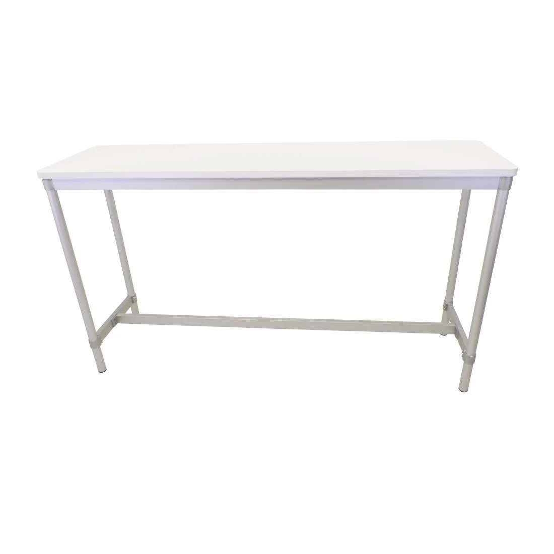 Gopak Enviro Indoor White Rectangle Poseur Table 1800mm - Image 2