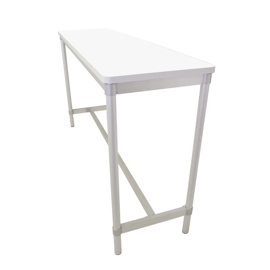 Gopak Enviro Indoor White Rectangle Poseur Table 1200mm - Image 3