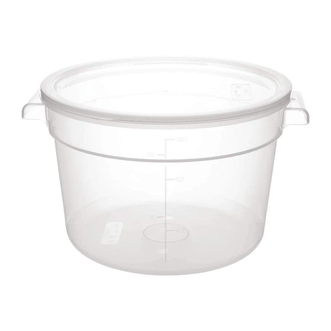 Vogue Polypropylene Round Food Storage Container 10Ltr - Image 5