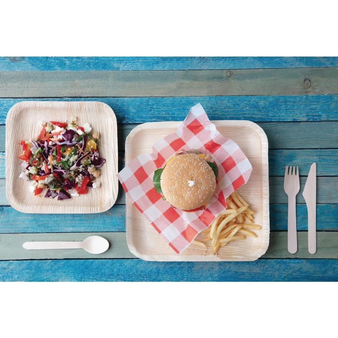 Fiesta Compostable Wooden Dessert Spoons (Pack of 100) - Image 5