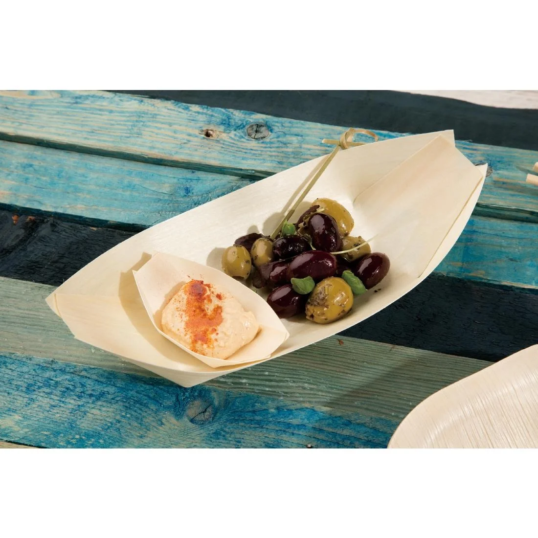 Fiesta Compostable Wooden Sushi Boats Medium 190mm (Pack of 100) - Image 7