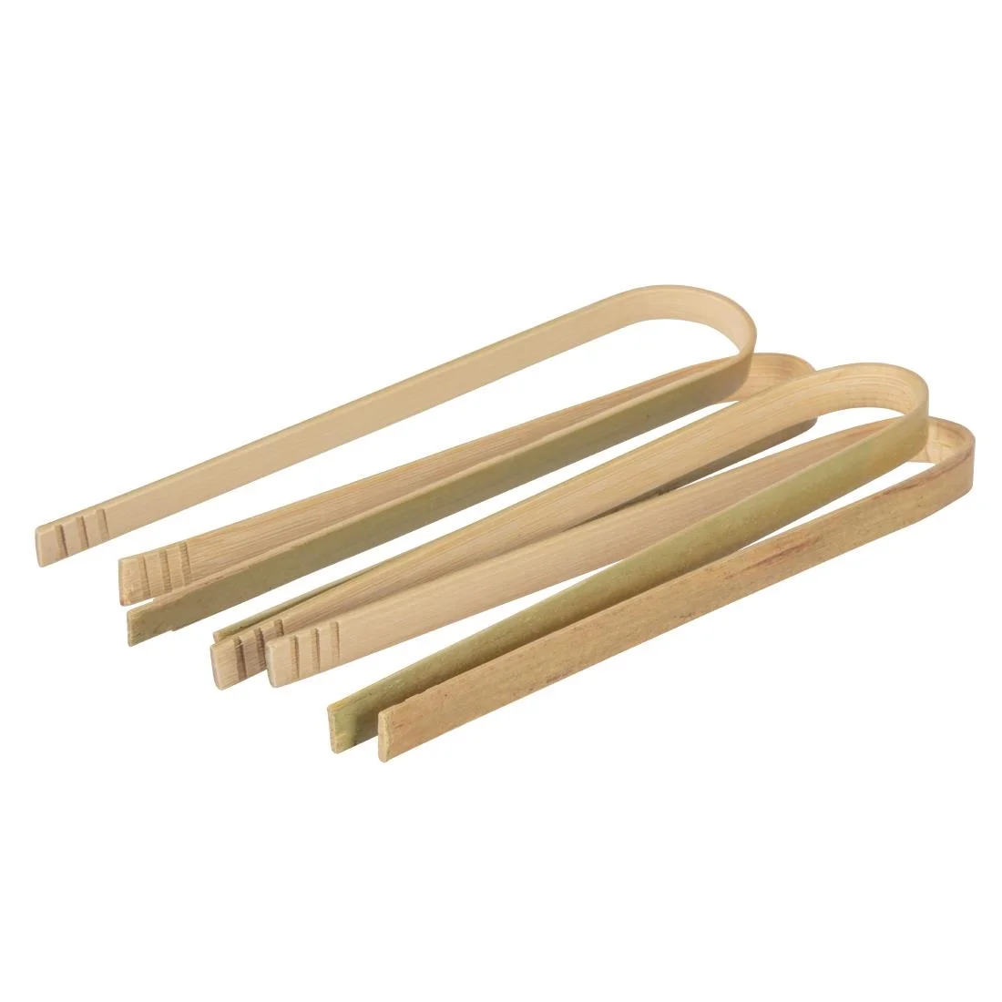 Fiesta Compostable Mini Bamboo Tongs (Pack of 50) - Image 3