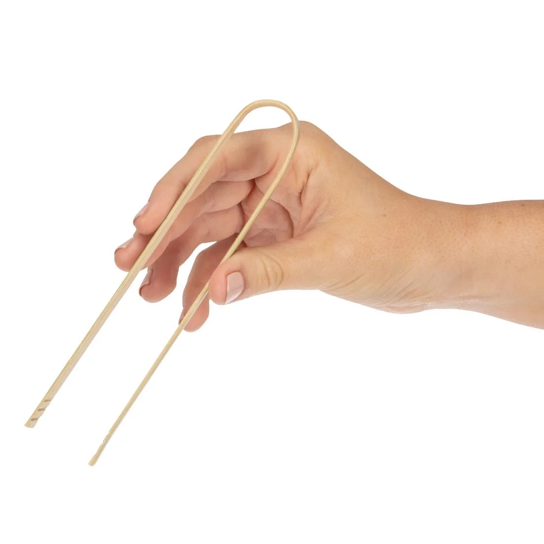 Fiesta Compostable Mini Bamboo Tongs (Pack of 50) - Image 4