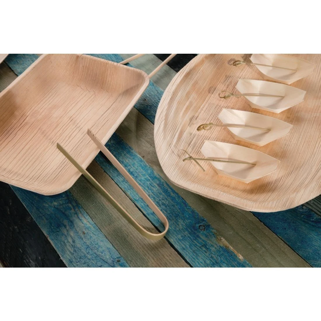 Fiesta Compostable Mini Bamboo Tongs (Pack of 50) - Image 7