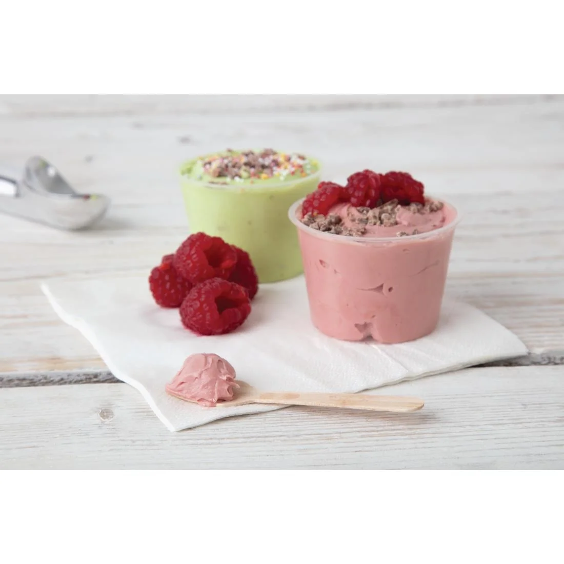 Fiesta Compostable Wooden Ice Cream Spoons (Pack of 100) - Image 3