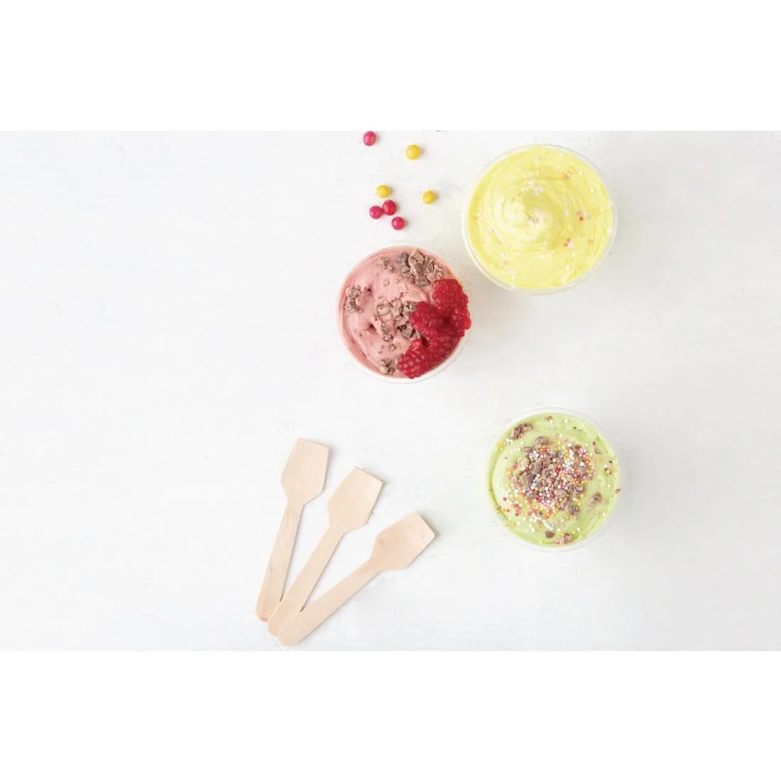 Fiesta Compostable Wooden Ice Cream Spoons (Pack of 100) - Image 5