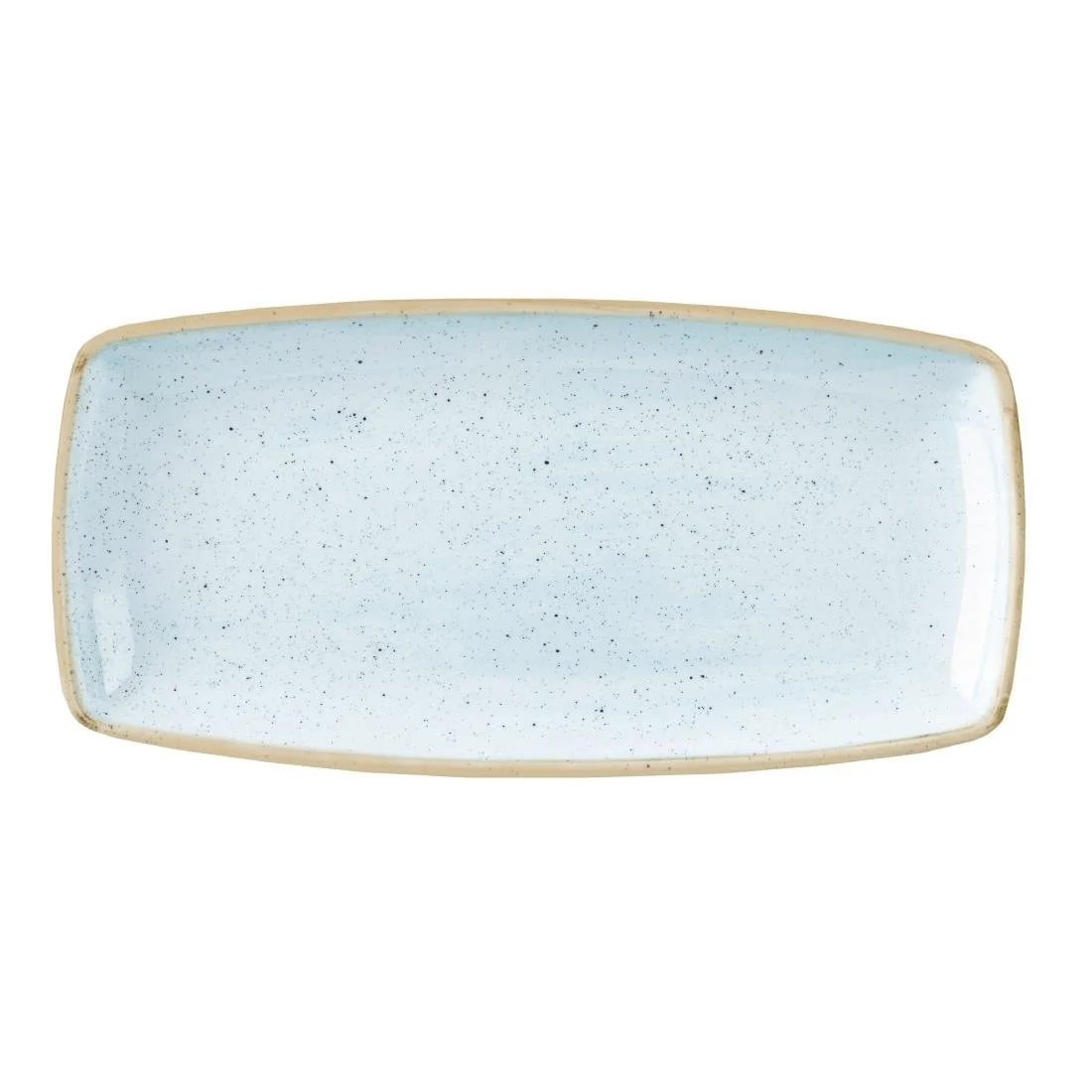 Churchill Stonecast Rectangular Plates Duck Egg Blue 250mm (12 Pack)