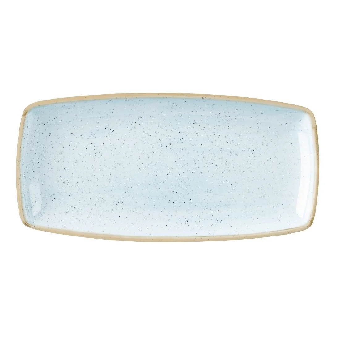 Churchill Stonecast Rectangular Plates Duck Egg Blue 250mm (12 Pack)