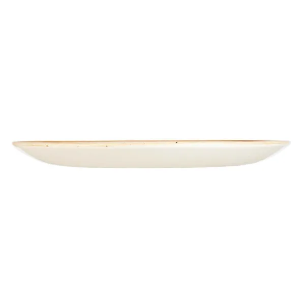 Churchill Stonecast Round Coupe Plate Barley White 260mm