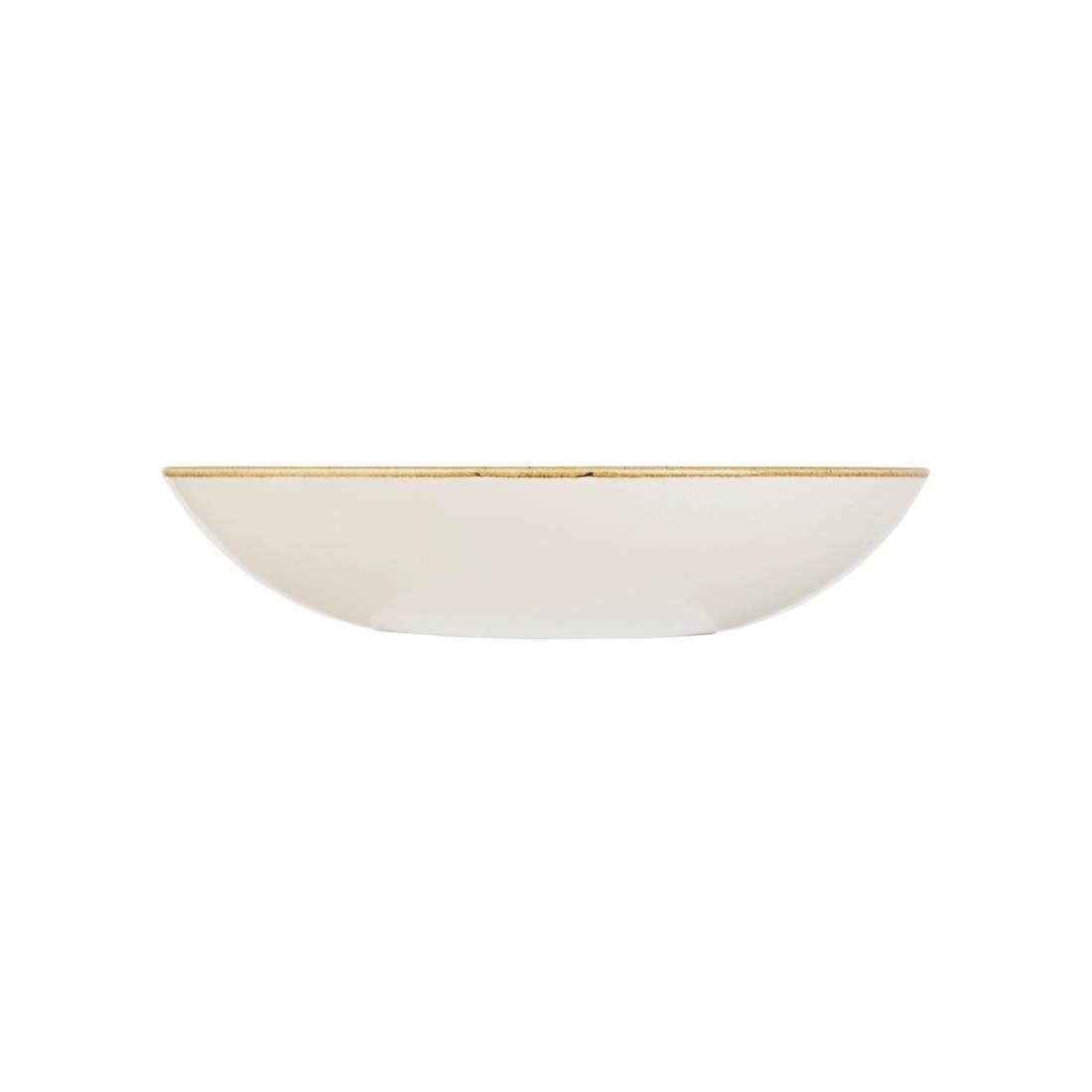Churchill Stonecast Round Coupe Bowl Barley White 315mm