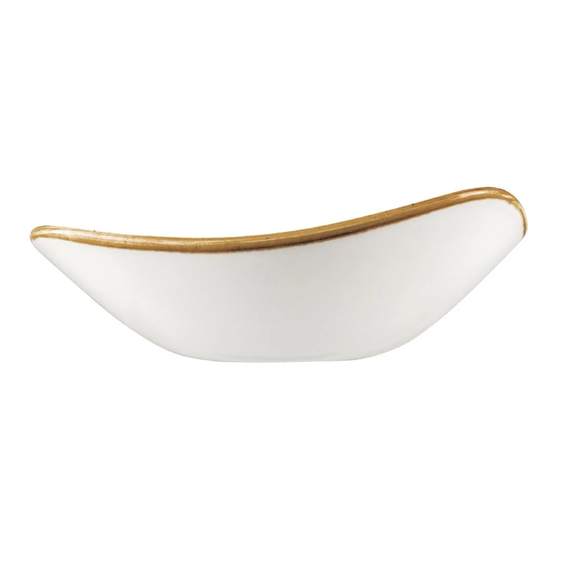 Churchill Stonecast Triangle Bowl Spiced Orange 265mm - Image 2