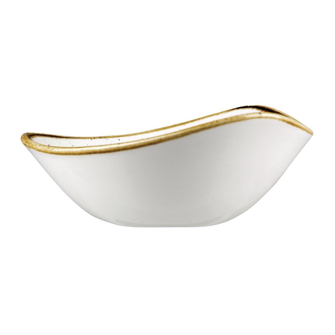 Churchill Stonecast Triangle Bowl Spiced Orange 200mm