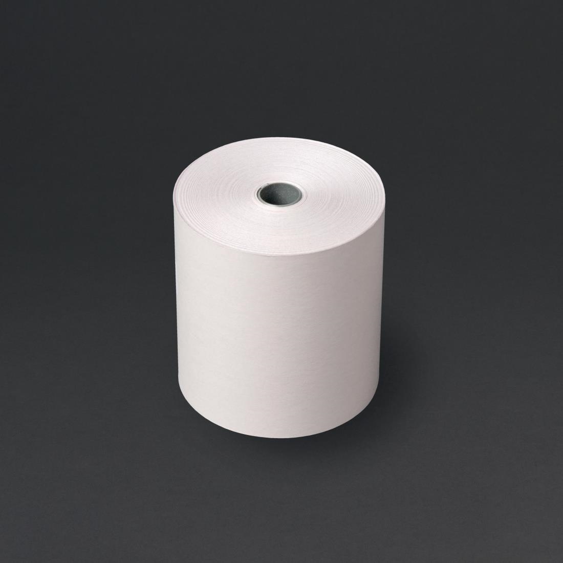 Non-thermal 2ply White and Pink Till Roll 76mm x 70mm