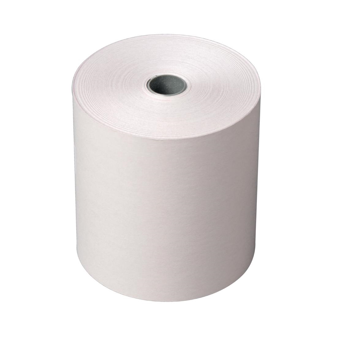 Non-thermal 2ply White and Pink Till Roll 76mm x 70mm